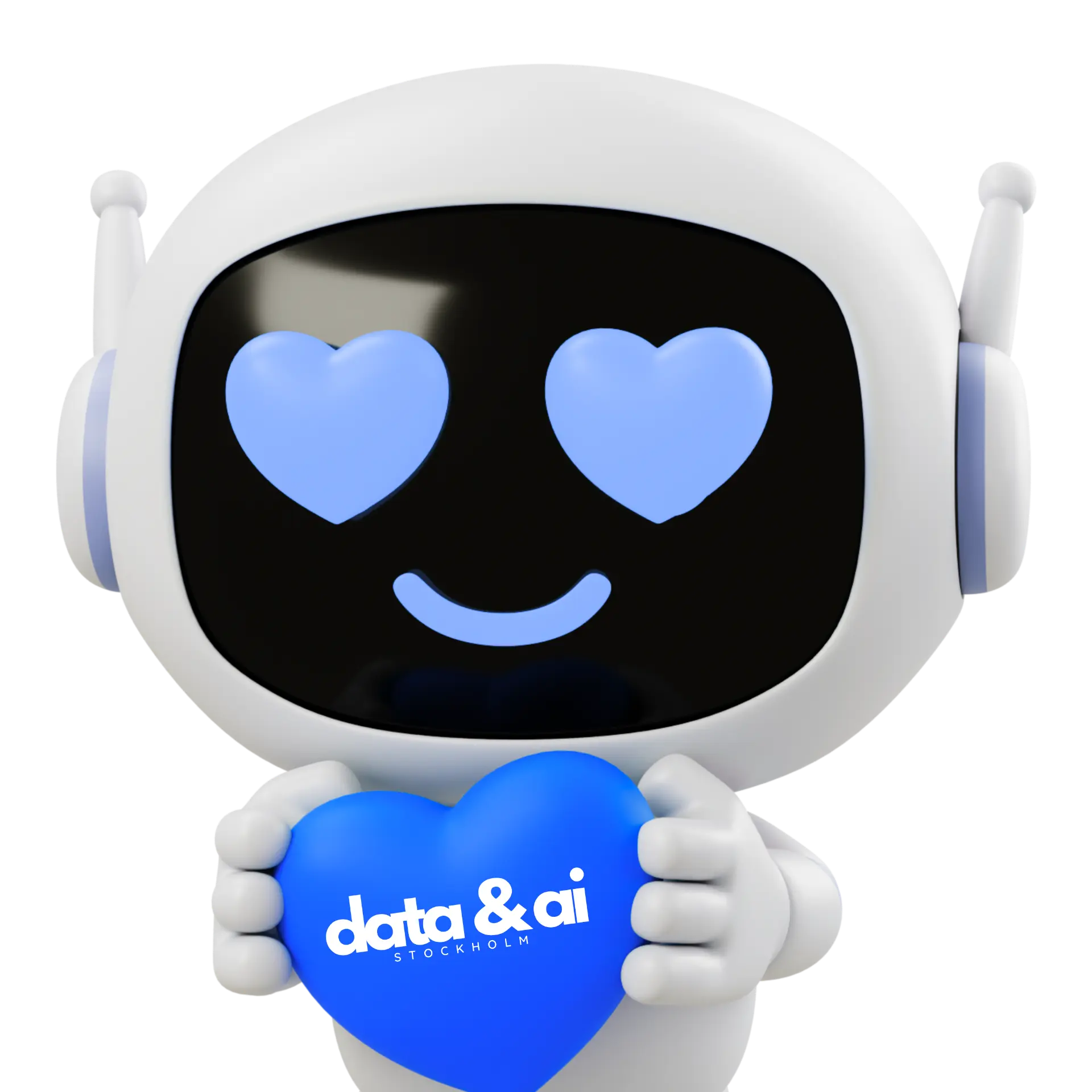 DAISY från Data & AI Stockholm håller ett hjärta